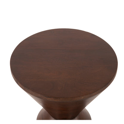 18" Royal Brown Mango Wood Accent Table