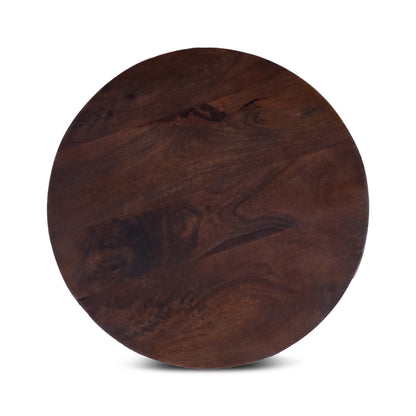 18" Royal Brown Mango Wood Accent Table