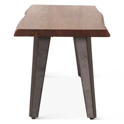 54" Walnut Acacia Wood Bench