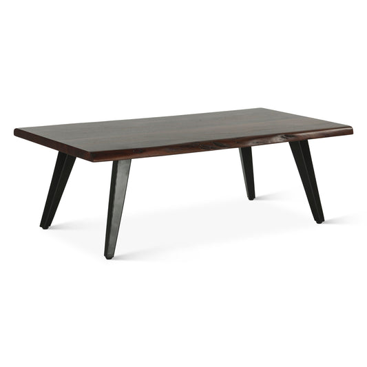 50" Walnut Acacia Wood Coffee Table