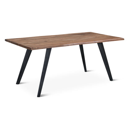 68" Smoked Acacia Wood Dining Table
