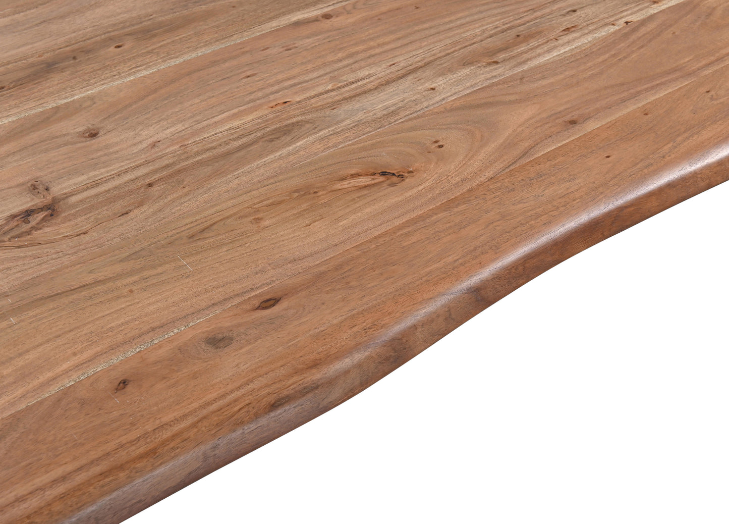 68" Smoked Acacia Wood Dining Table
