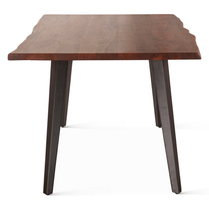 68" Walnut Live Edge Dining Table