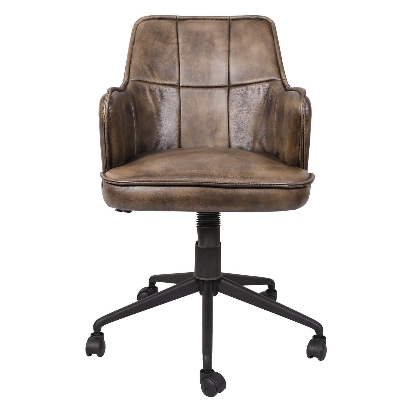 21" Antique Whiskey Leather Chair