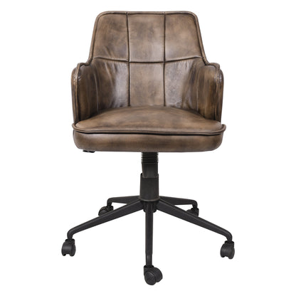 21" Antique Whiskey Leather Chair