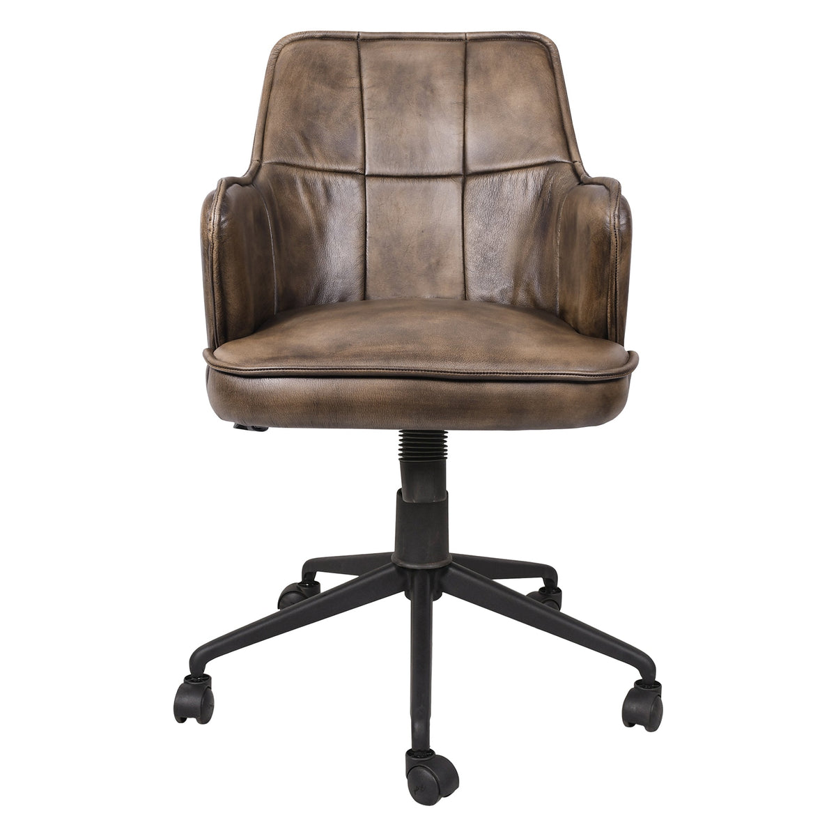 21" Antique Whiskey Leather Chair