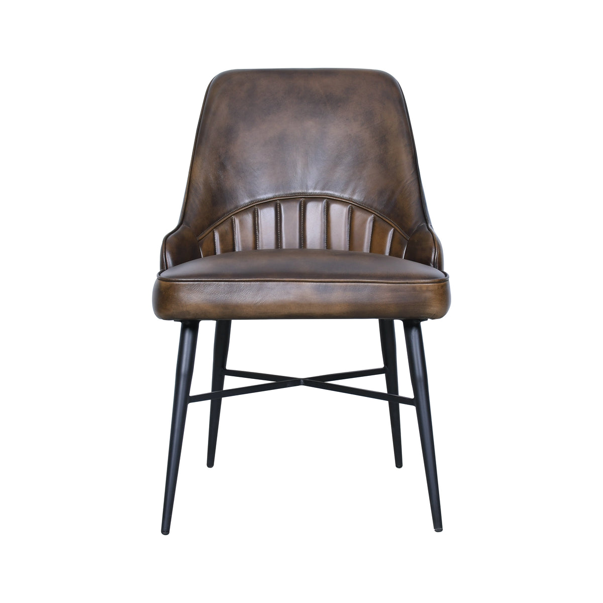 21" Dining Chair in Antique Whiskey Leather