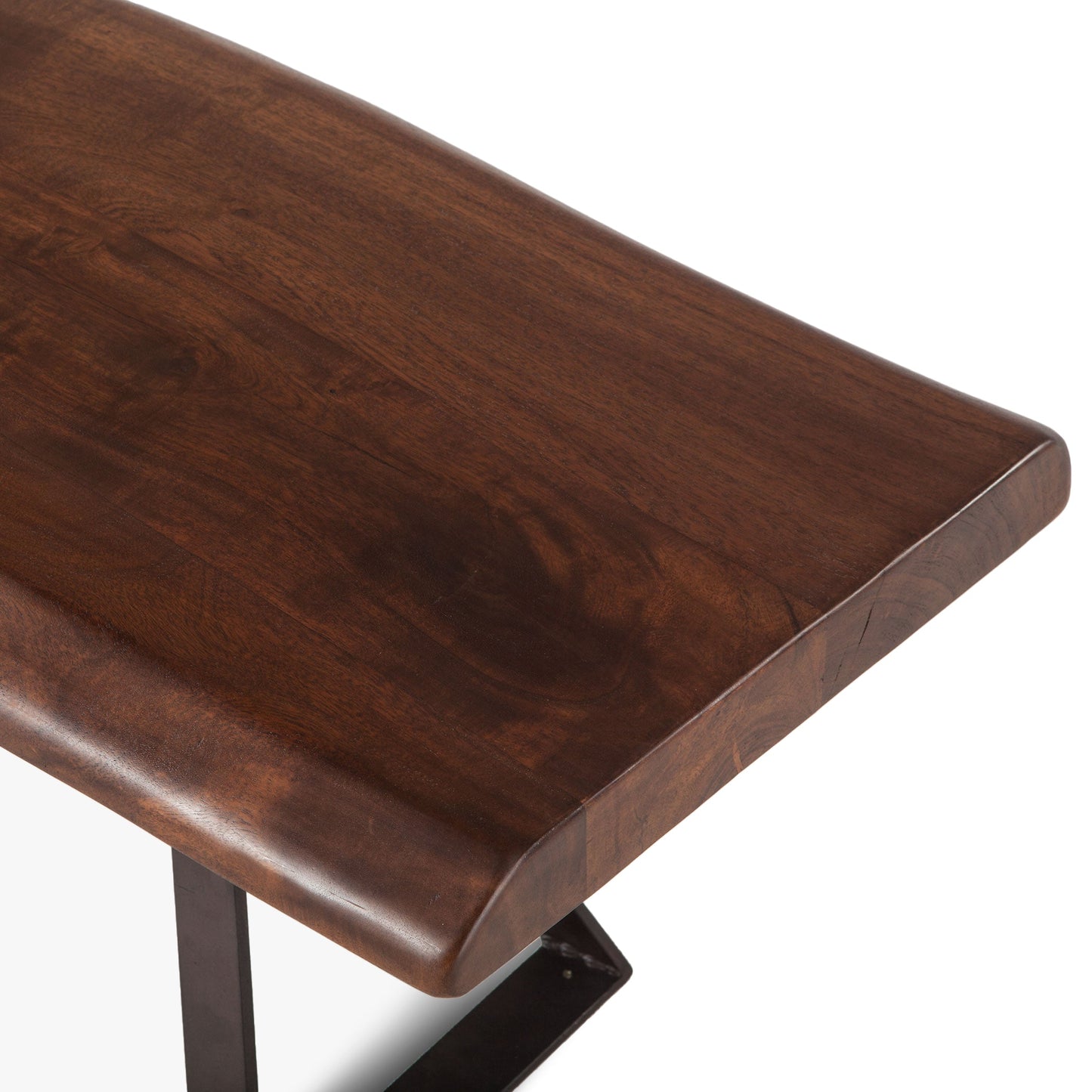 72" Walnut Acacia Wood Bench