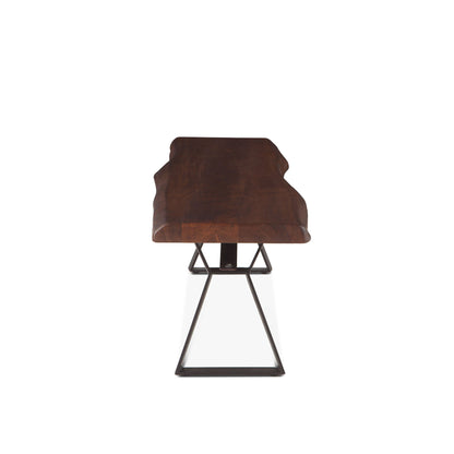 72" Walnut Acacia Wood Bench