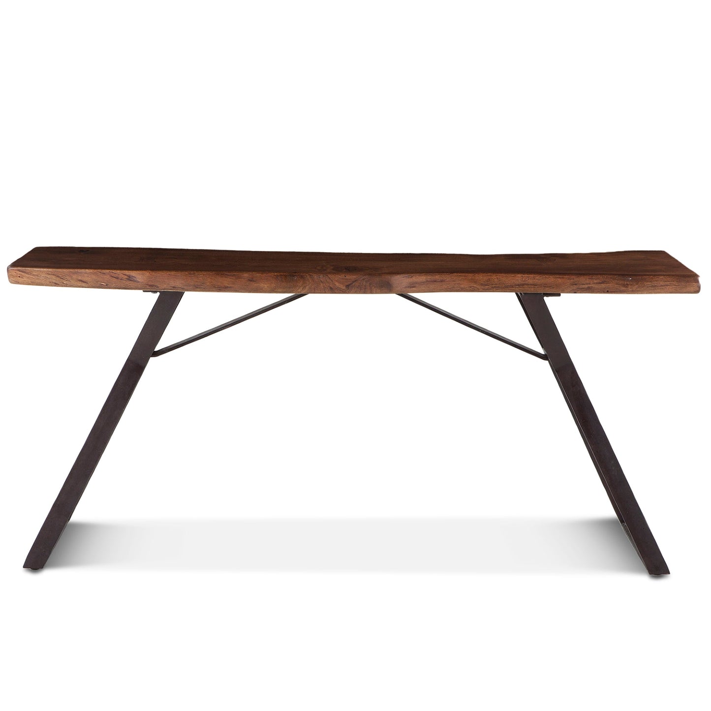 70" Walnut Acacia Wood Console Table