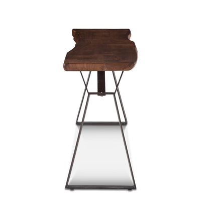 70" Walnut Acacia Wood Console Table