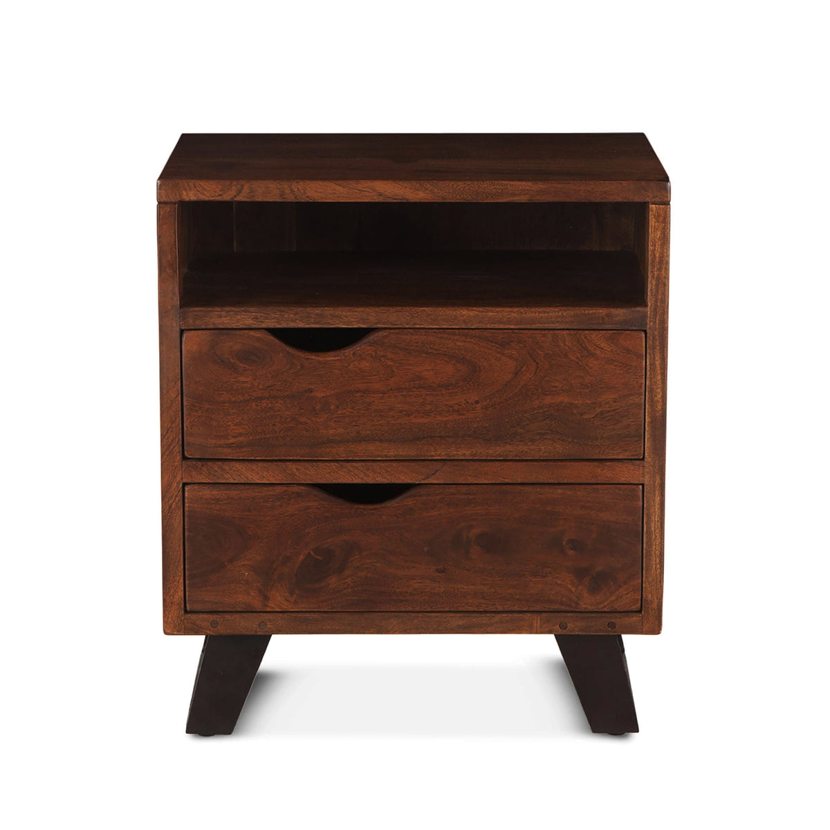 23" Walnut Wood Nightstand