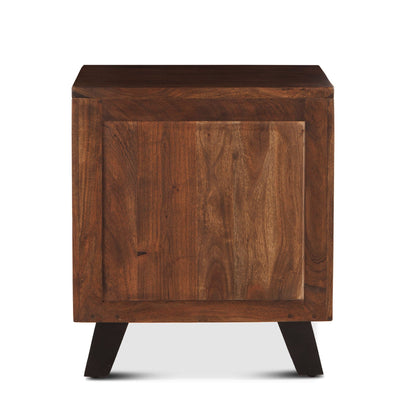 23" Walnut Wood Nightstand