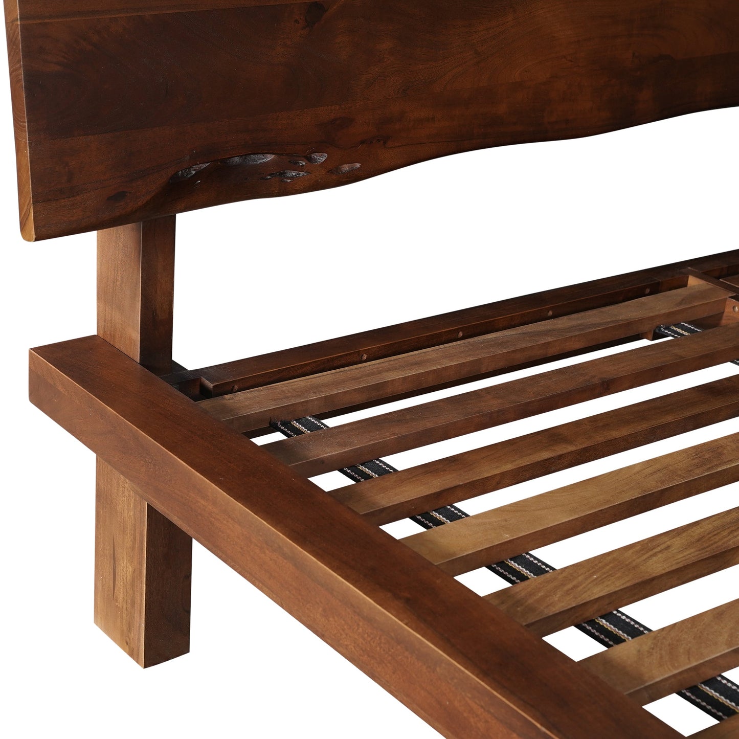 90" Walnut King Size Bed