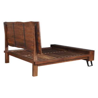 90" Walnut King Size Bed