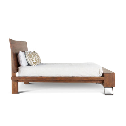90" Walnut King Size Bed