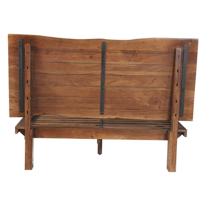 75" Walnut Queen Size Bed
