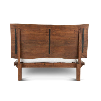 75" Walnut Queen Size Bed