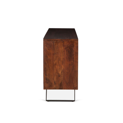 68" Walnut Acacia Wood Sideboard