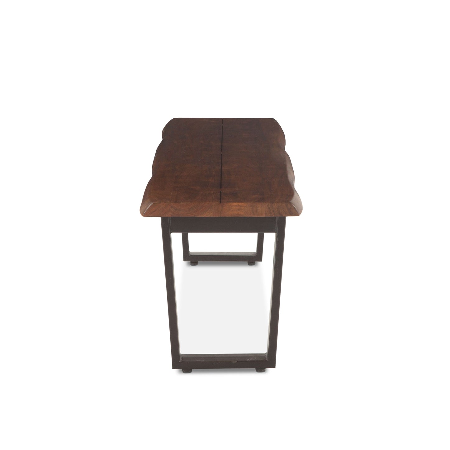 56" Walnut Acacia Wood Bench