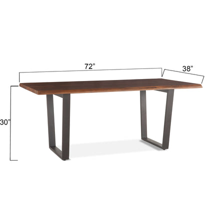 72" Walnut Dining Table