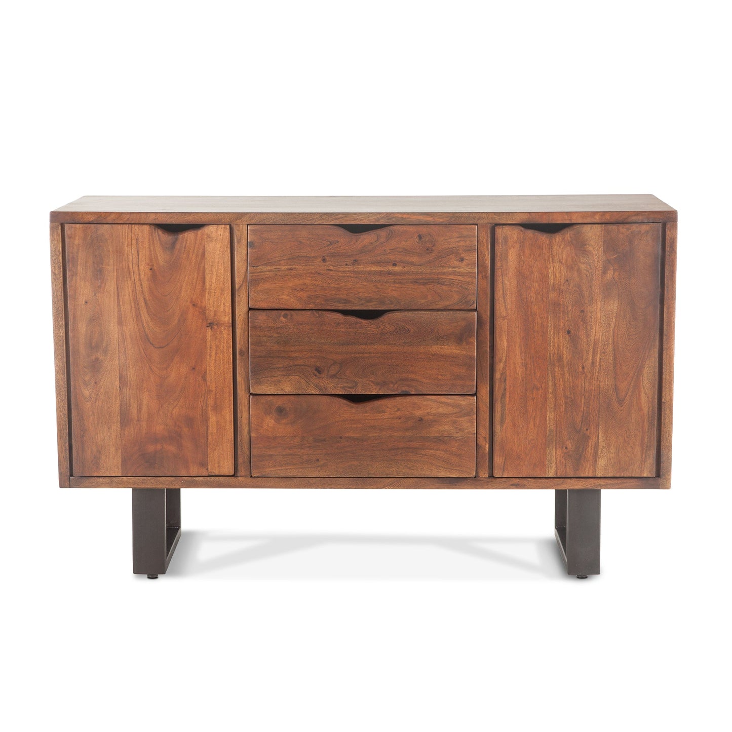 54" Walnut Acacia Wood Sideboard