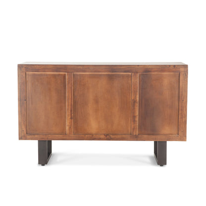 54" Walnut Acacia Wood Sideboard