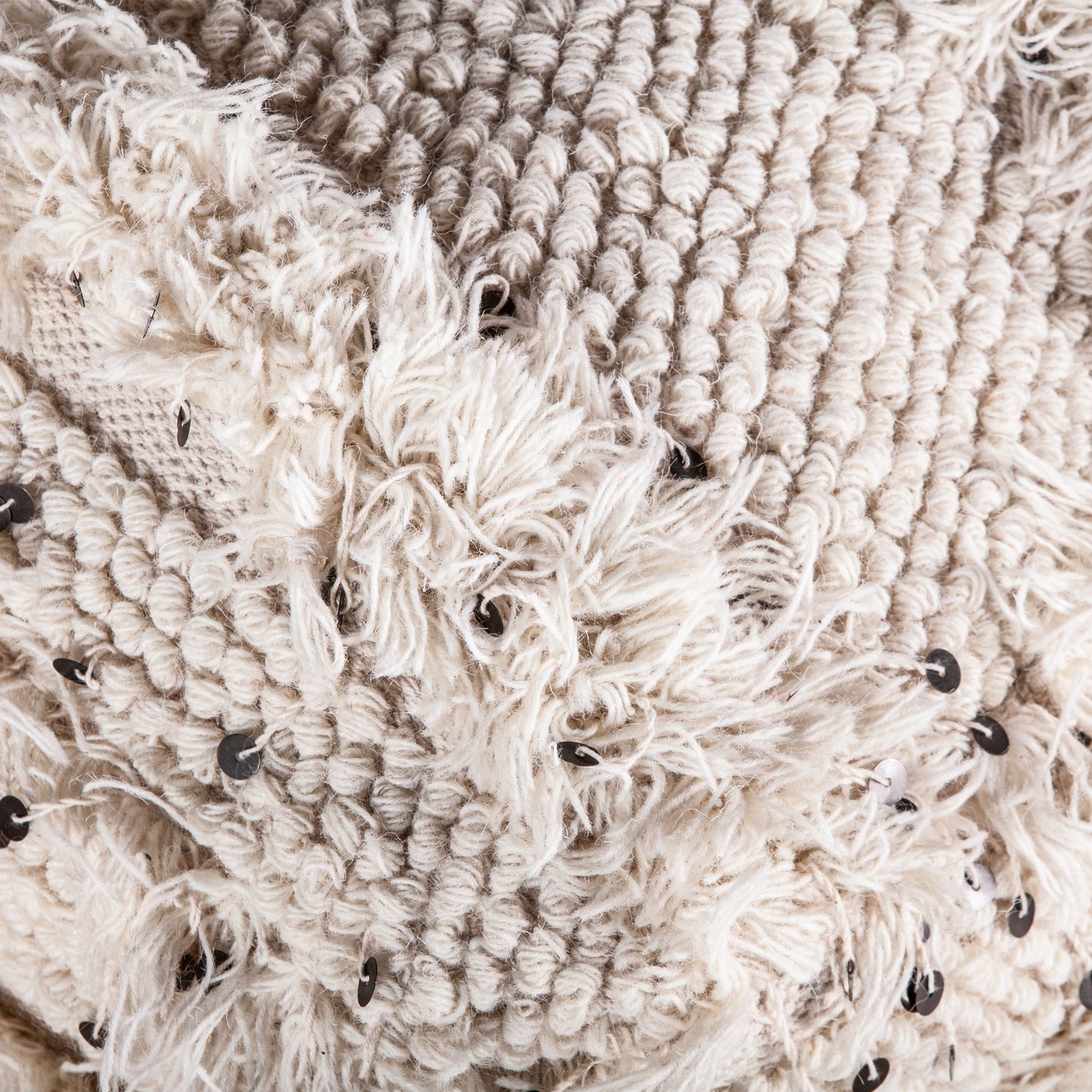 21" Moroccan Sequined Accent Ottoman