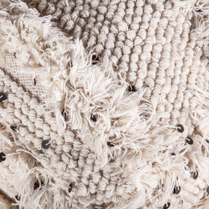 21" Moroccan Sequined Accent Ottoman