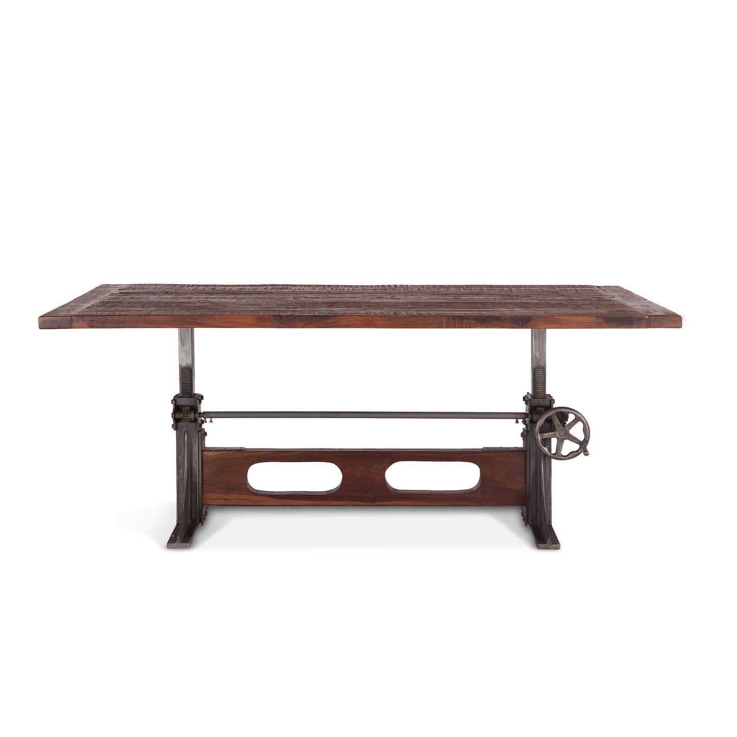 83" Reclaimed Teak Adjustable Dining Table