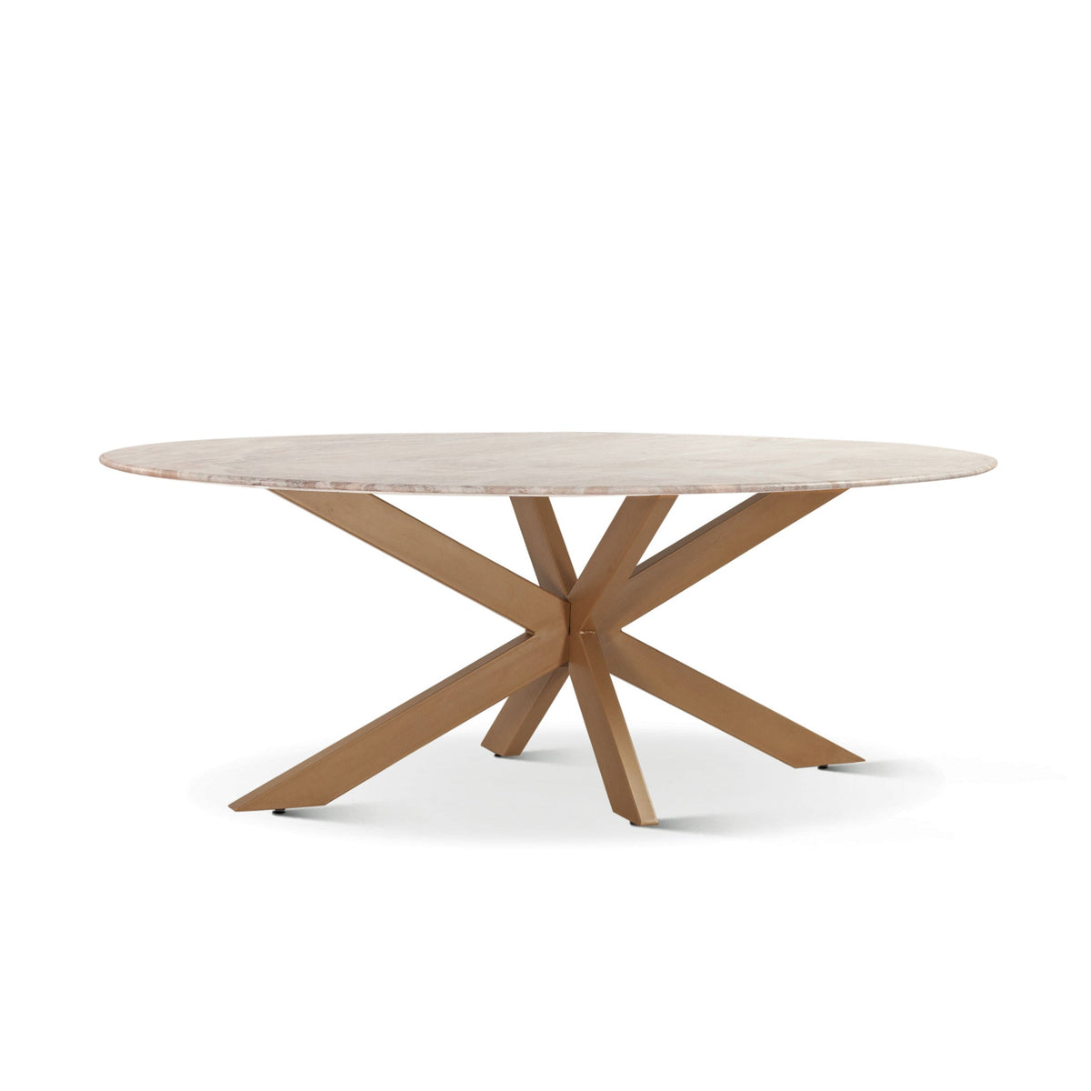 70" Sawar Marble Oval Dining Table