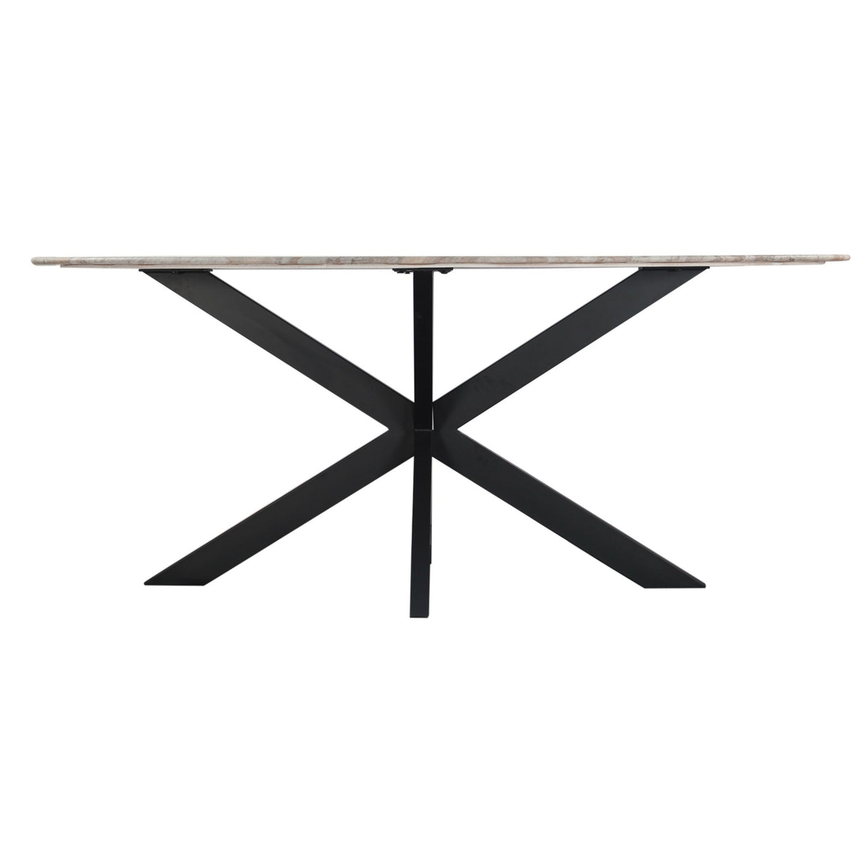 90.5" Sawar Marble Oval Dining Table