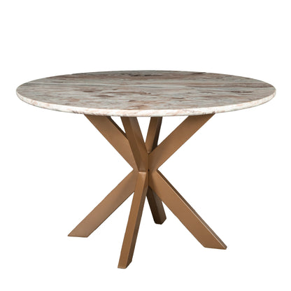 48" Sawar Marble Round Dining Table
