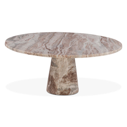 38" Brown Toronto Marble Coffee Table