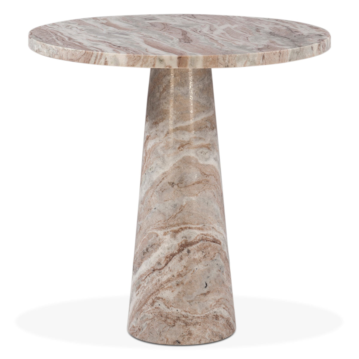 30" Brown Toronto Marble Round Dining Table
