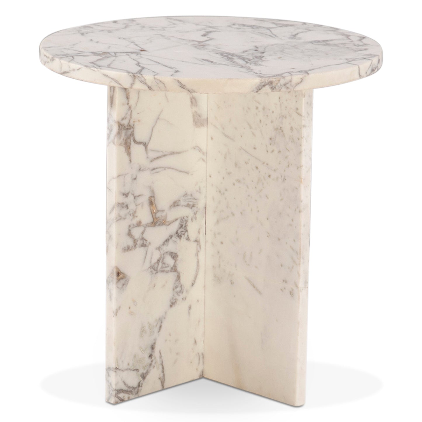 20" Alabaster Marble Side Table
