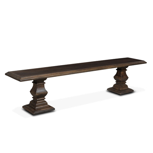 80" Vintage Brown Mango Wood Bench