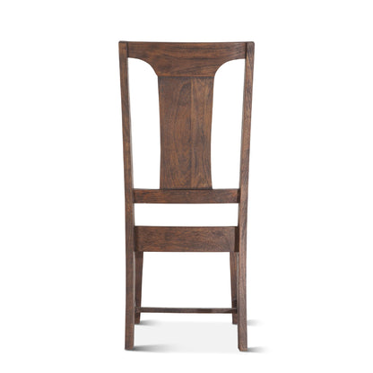 19" Weathered Mango Upholstered Dining Chair