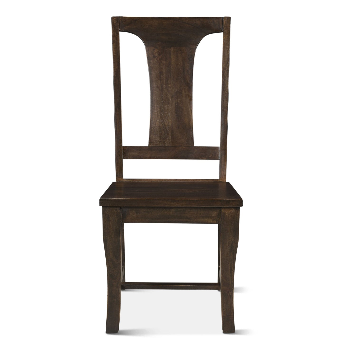 18" Vintage Brown Wood Dining Chair