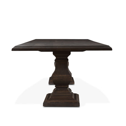 98" Vintage Brown Dining Table