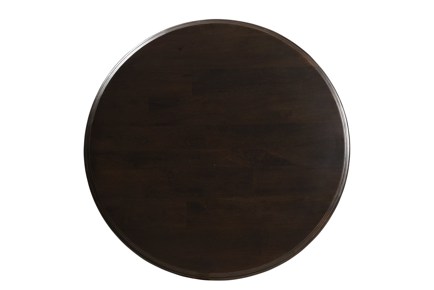 48" Vintage Brown Round Dining Table
