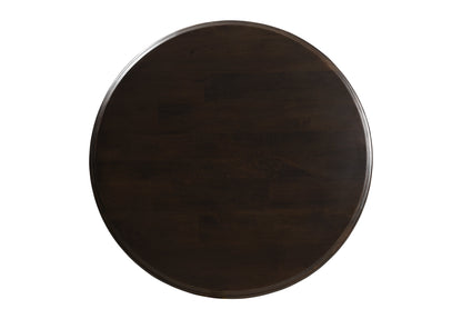 48" Vintage Brown Round Dining Table