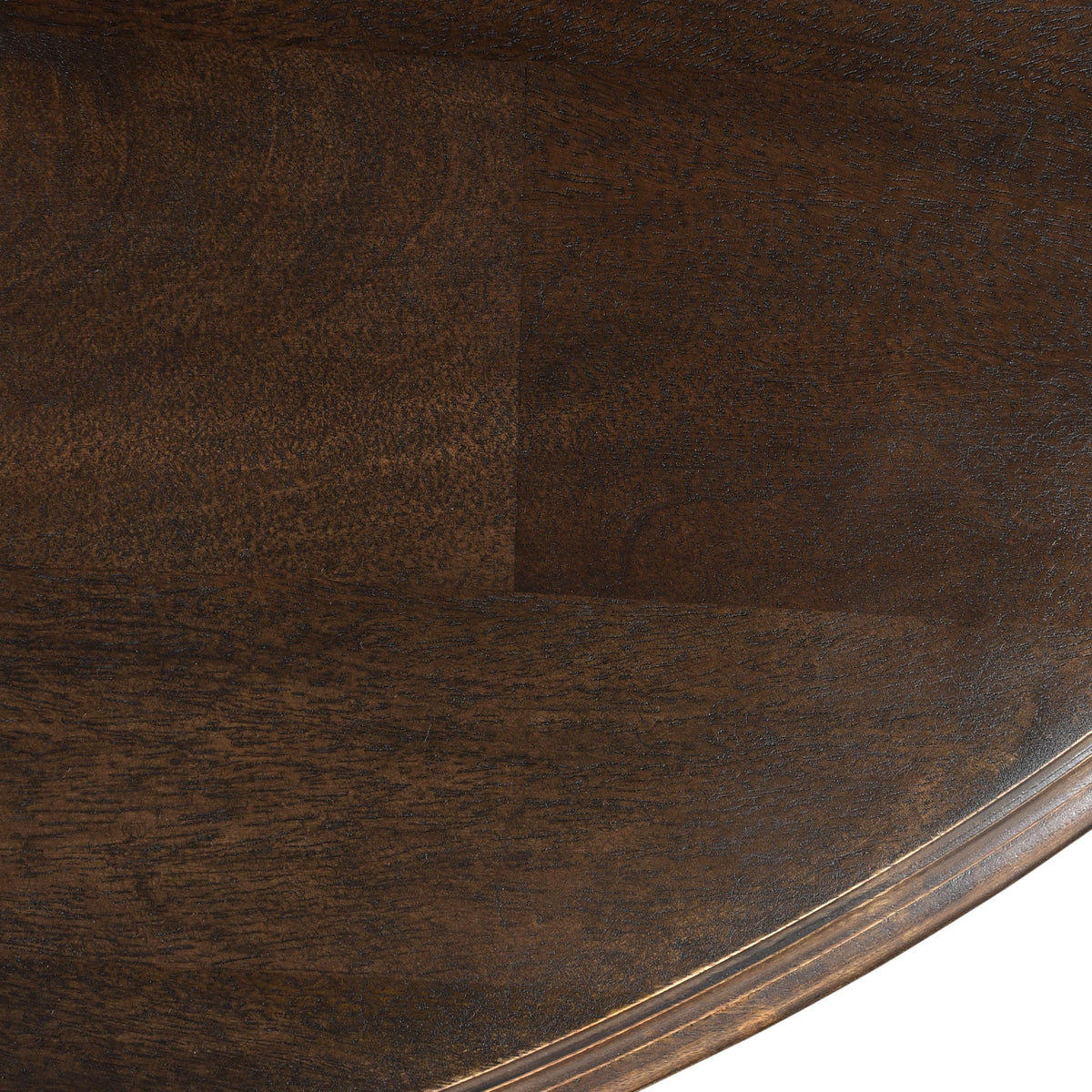 60" Vintage Brown Round Dining Table