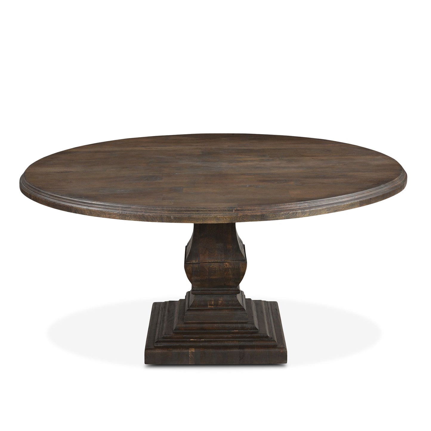 60" Weathered Mango Round Dining Table