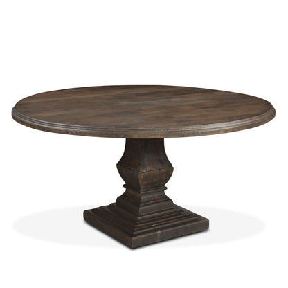 60" Weathered Mango Round Dining Table