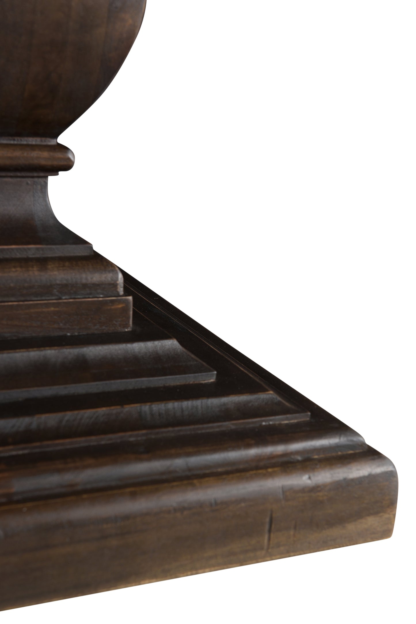 72" Vintage Brown Round Dining Table