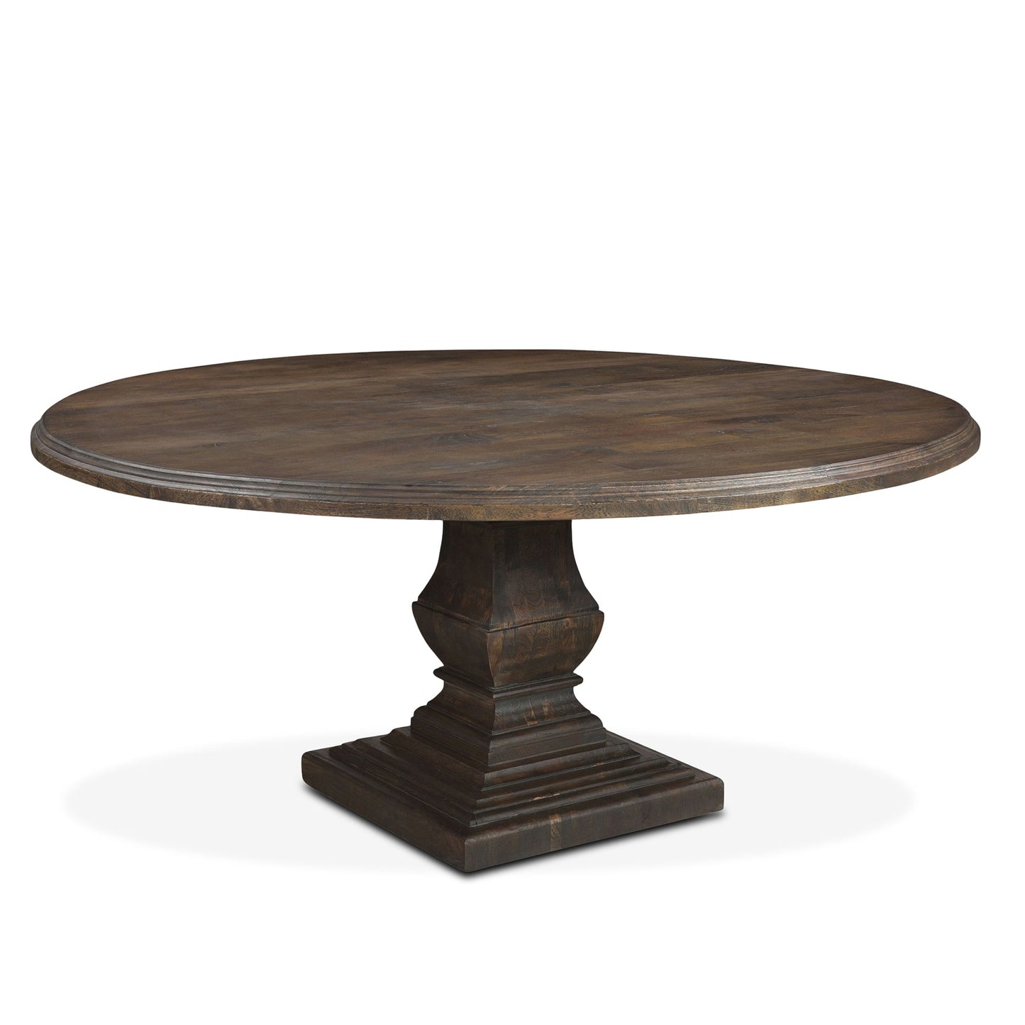 72" Weathered Mango Round Dining Table