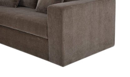 87.8" Warm Charcoal Upholstered Sleeper Sofa