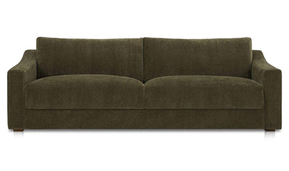 91" Cedar Green Upholstered Sofa