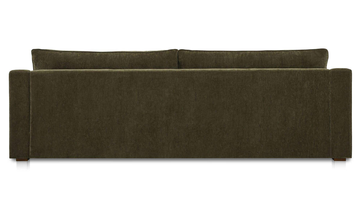 91" Cedar Green Upholstered Sofa
